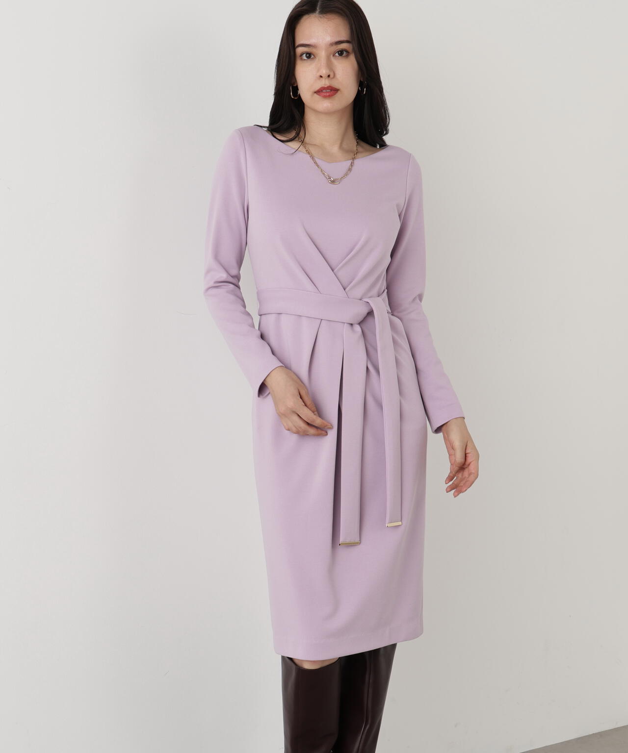 WEB/店舗限定カラー］クロスタックジャージワンピース | PINKY&DIANNE