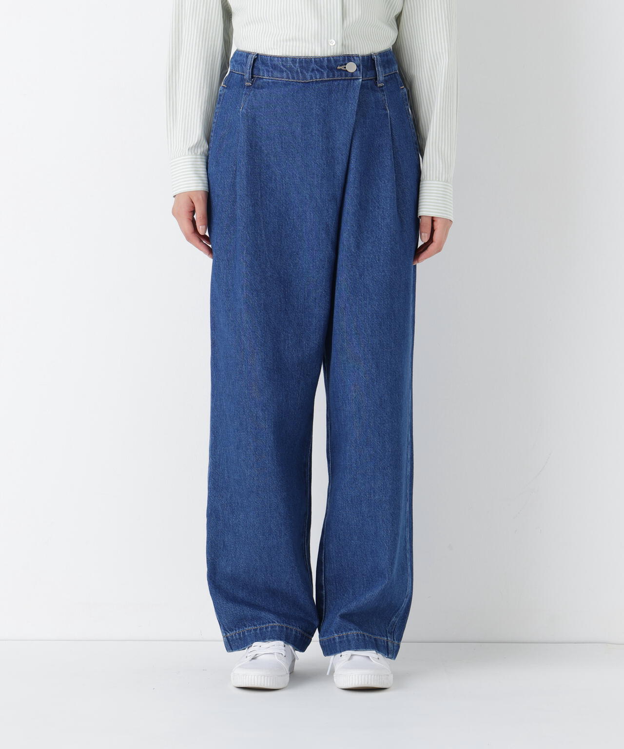 洗える》ソフトデニムバレルパンツ | human woman（ヒューマンウーマン