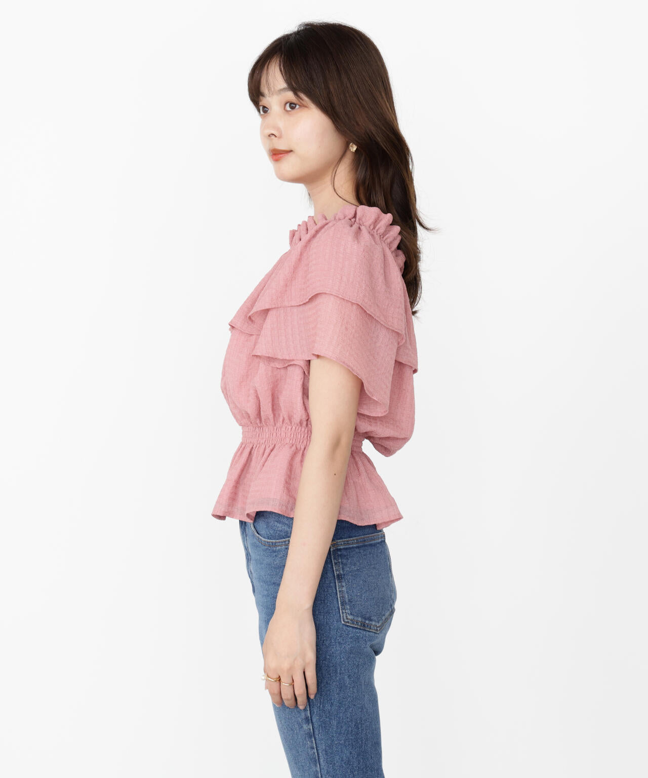 ウォッシャブル＞2wayギャザーペプラムブラウス | PROPORTION BODY