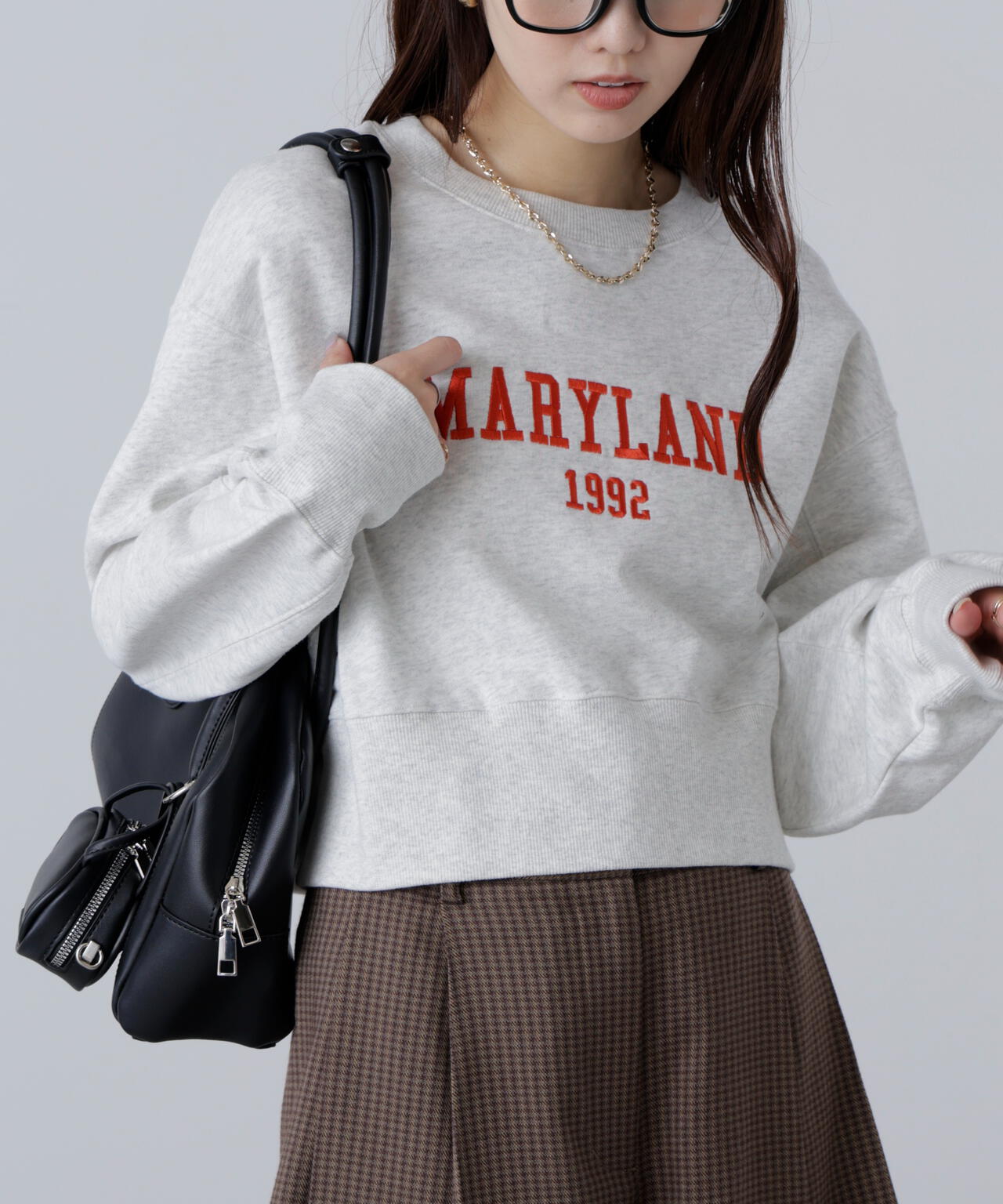 カレッジロゴショート丈スウェット | FREE'S MART（フリーズマート