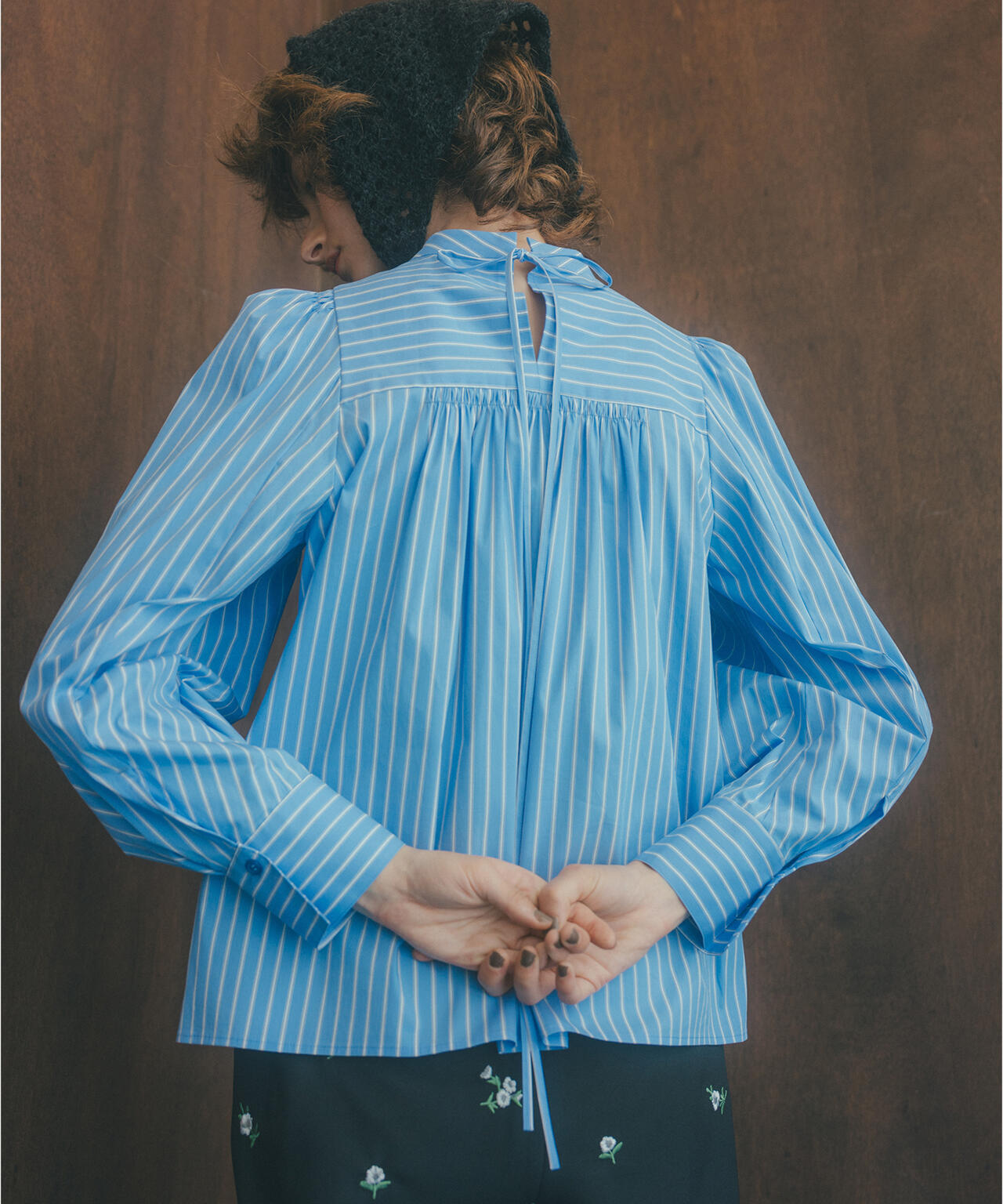 バックリボンストライプブラウス | N. Natural Beauty Basic*（エヌ