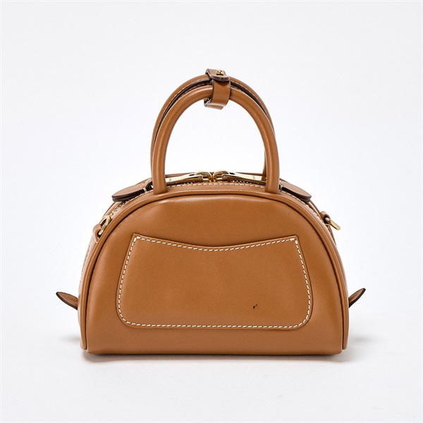 MIU MIU ハンドバッグ 5BP085 キャメル ゴールド カーフレザー