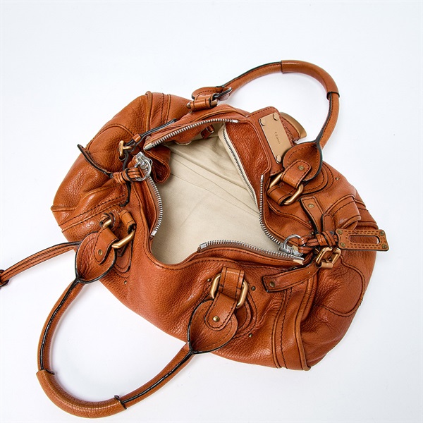 Chloe パディントン ミディアム ハンドバッグ ブラウン ゴールド