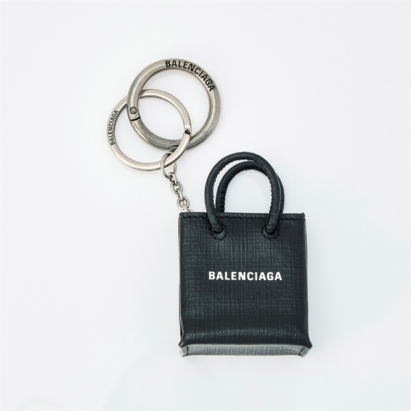 BALENCIAGA キーホルダー ブラック レザー | MixTHINKS（ミックス