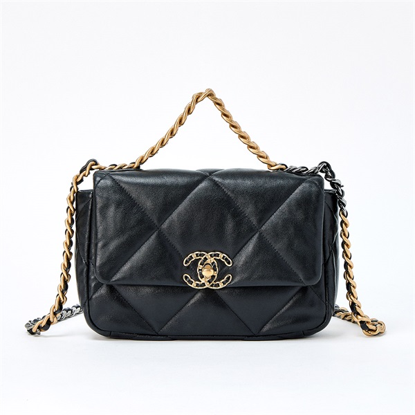 CHANEL シャネル19 2021年 ショルダーバッグ AS1160 ブラック ゴールド