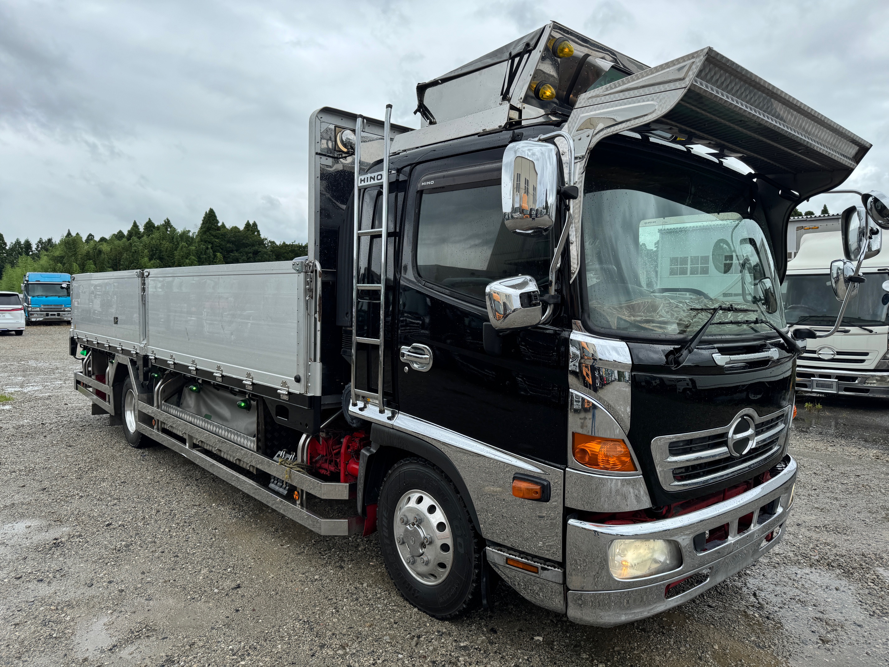 日野レンジャープロ クレーン・平ボディー☆6200 アルミブロック