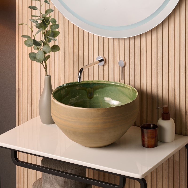 洗面ボウル 小鹿田焼-02 EO2｜おしゃれな洗面ボウル(洗面器)通販サイト