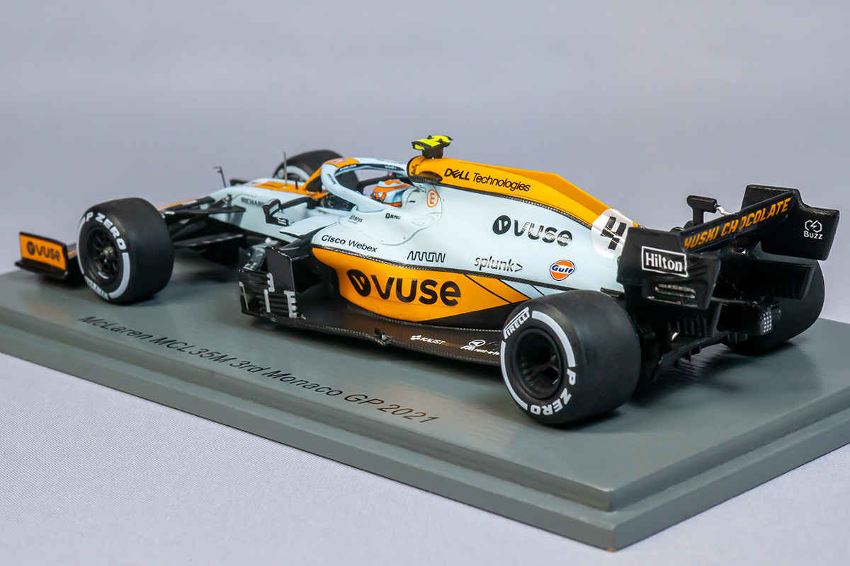 Spark McLaren MCL35M L. Norris 3rd Monaco GP 2021 | b's mono-log