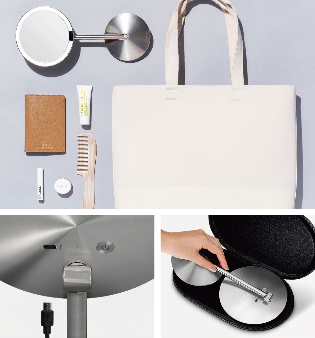 simplehuman シンプルヒューマン ミニセンサーメイクアップミラー 10