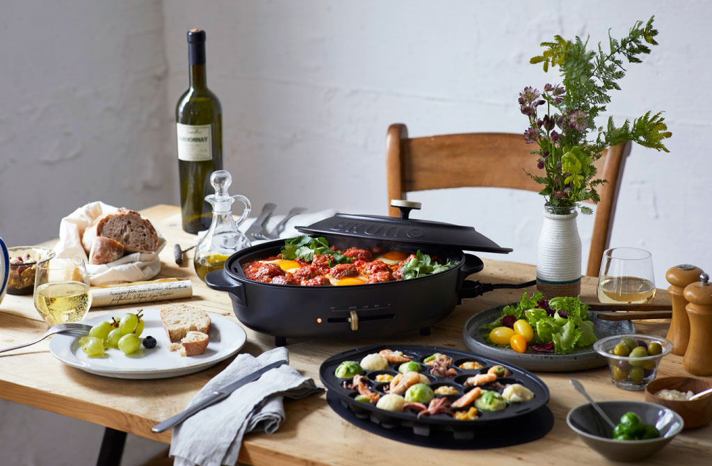 ブルーノ BRUNO crassy+ オーバルホットプレート＋ハーフプレート 4種