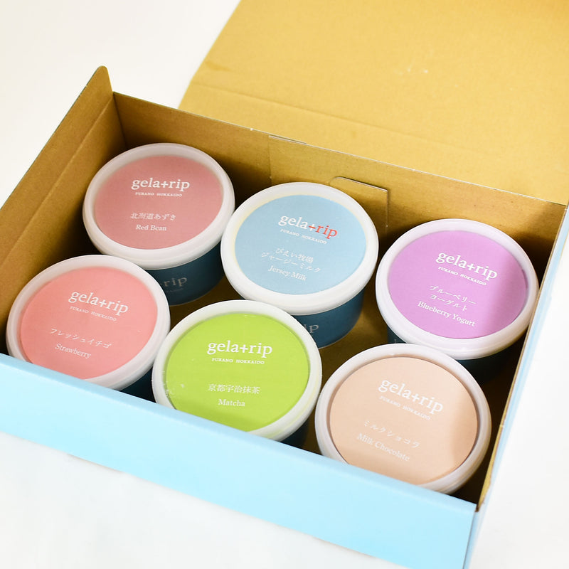 北海道上富良野】ジャージーミルク100% ジェラート［6種入］のお