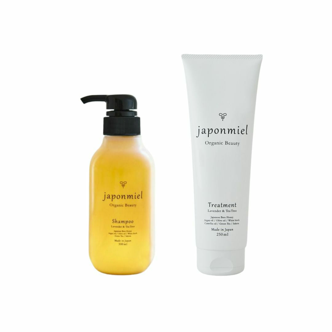 japonmiel]オーガニック はちみつシャンプー＆トリートメント セット