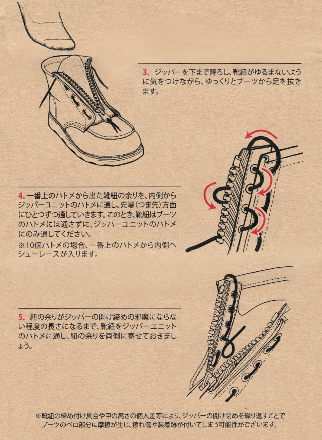 MEN'S 6 ZIPPER UNIT|メンズ 6インチ ジッパー ユニットメンズ 6インチ