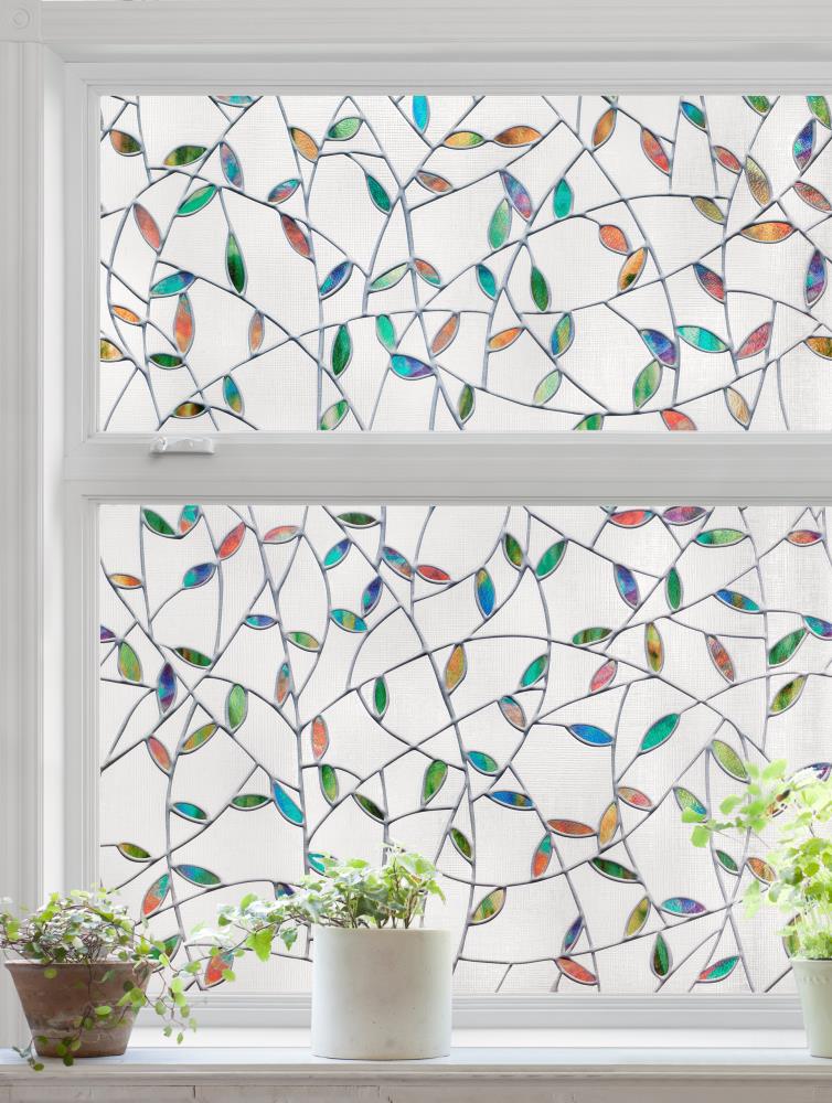 Artscape Valencia 24-in x 36-in Textured Stained Glass Applique