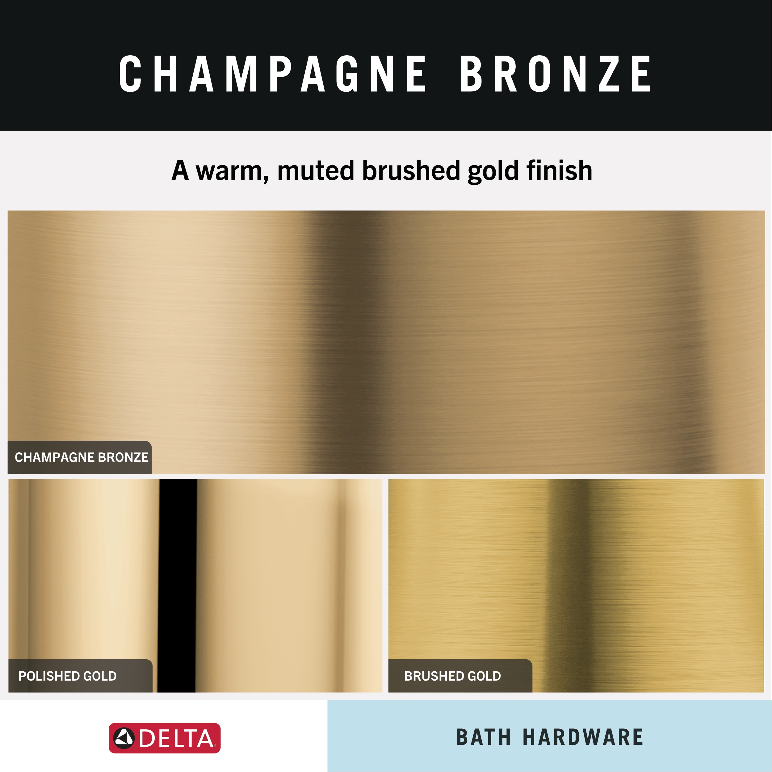 Delta Trinsic Champagne Bronze Wall Mount Single Post Toilet Paper
