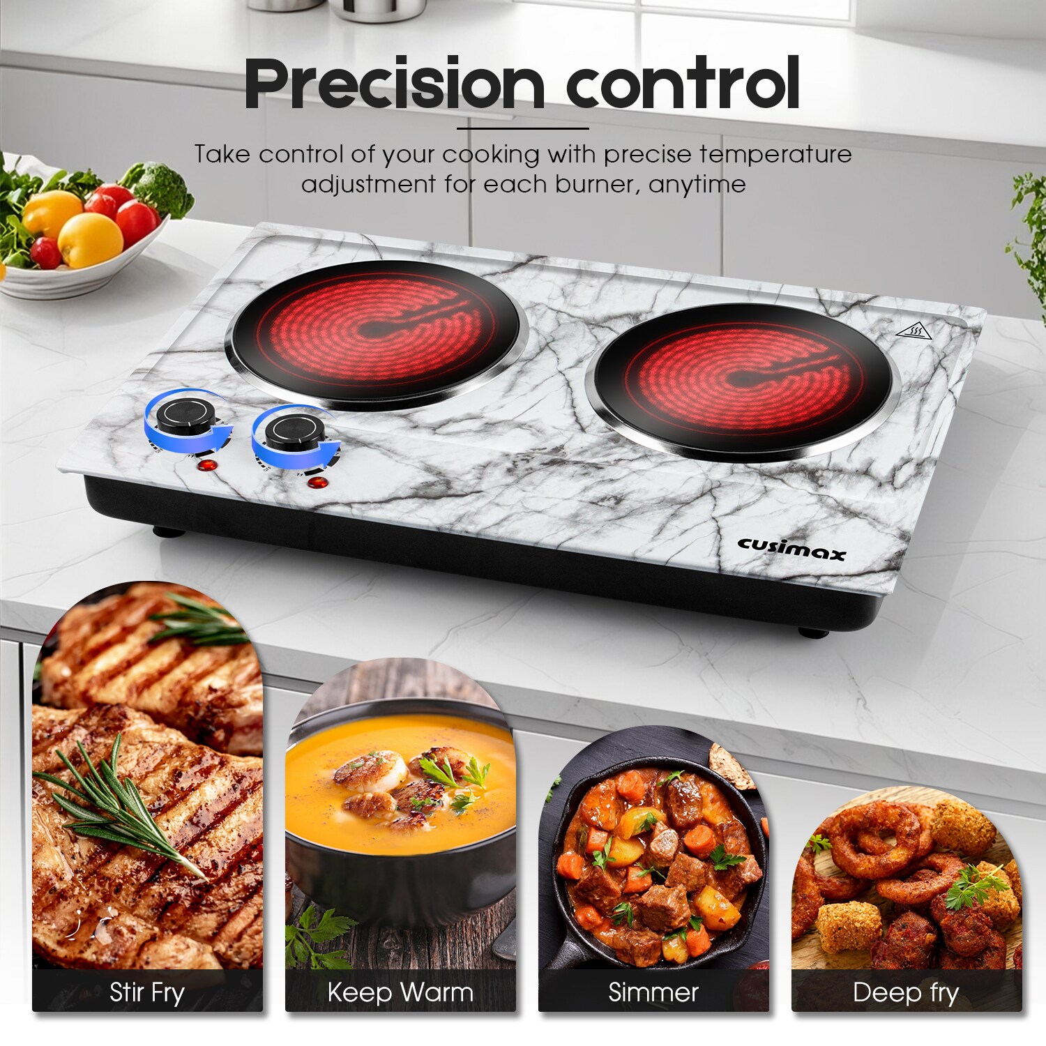 Jeremy Cass 14.57-in Stainless Steel Smooth Surface 2 Burners