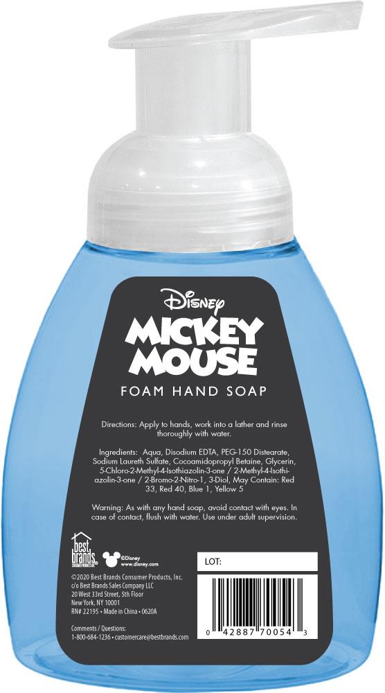 Disney Mickey 11-fl oz Fragrance-free Foaming Hand Soap LOT NUMBER