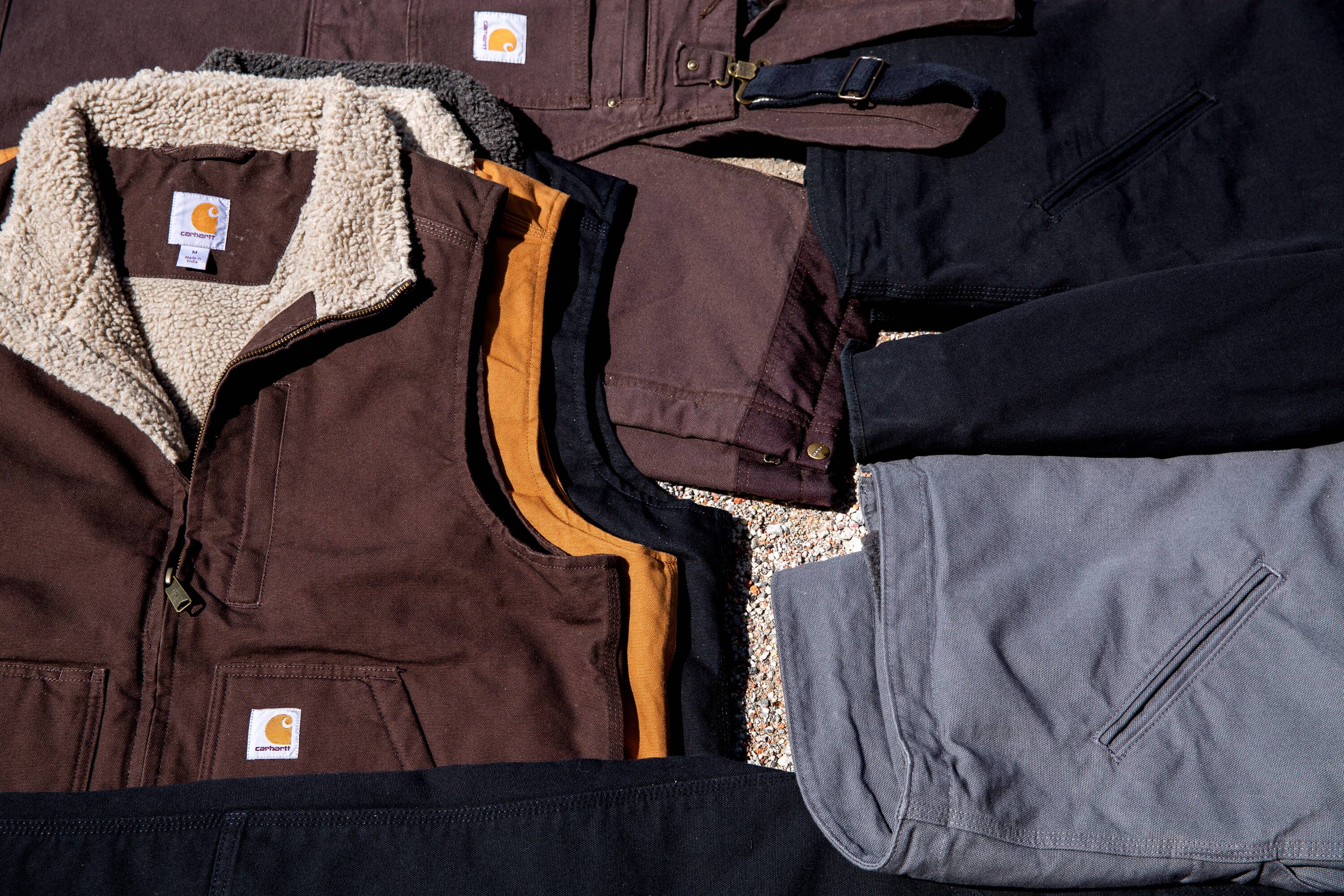 Carhartt Men's Brown Polyester Fleece-lined Vest 4XL tall at Lowes.com