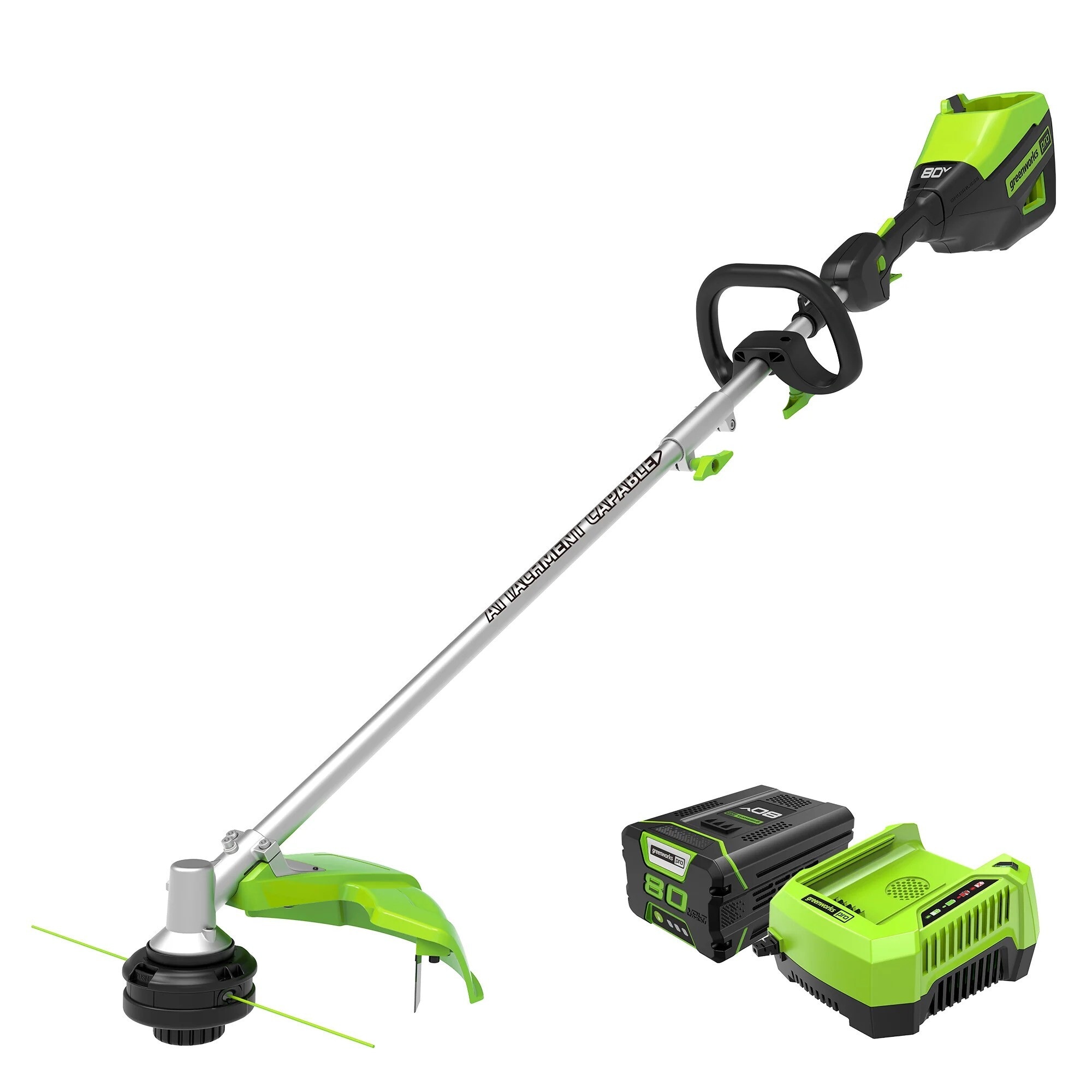 Greenworks Pro 80-volt Max 16-in Split Shaft Attachment Capable