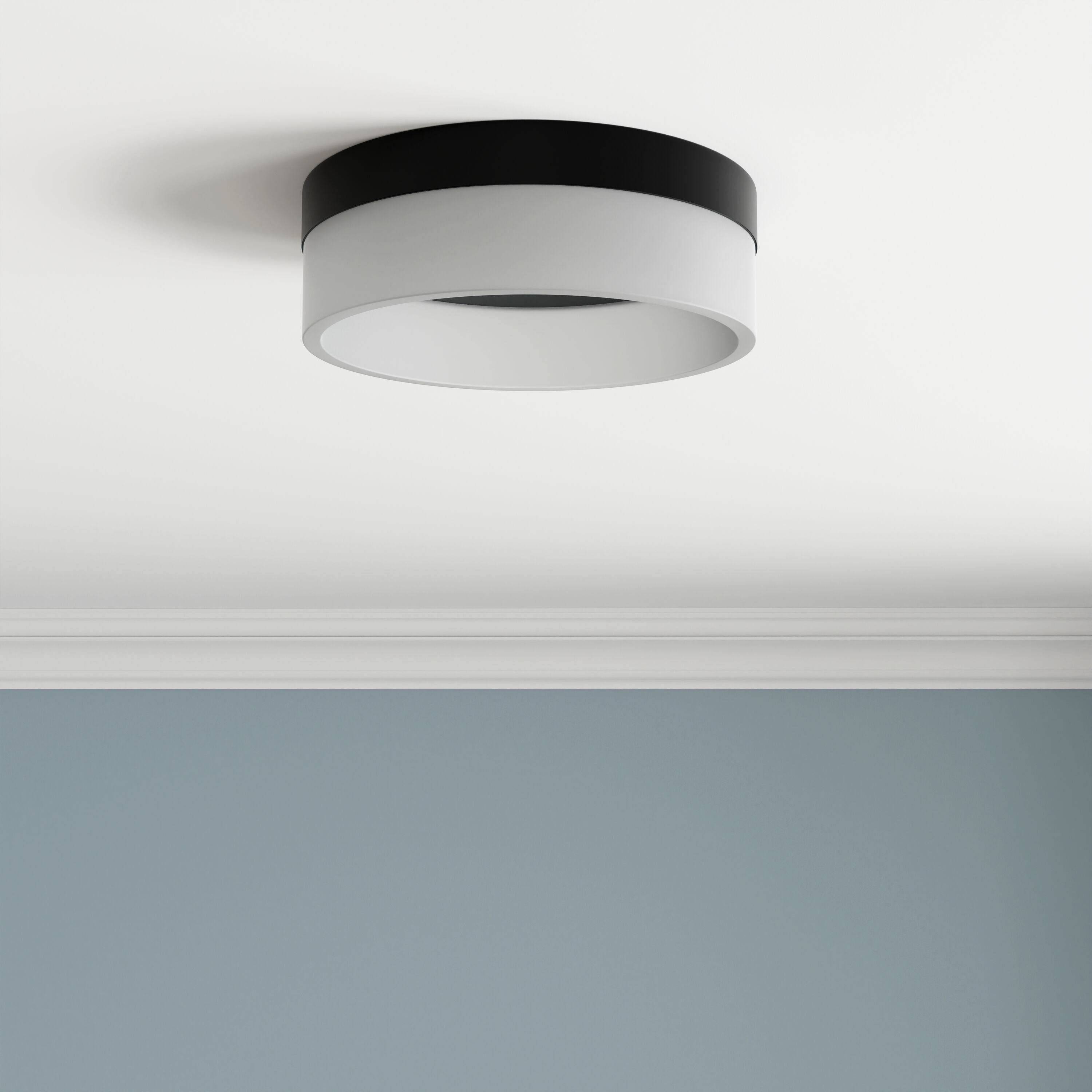 Origin 21 Lynnpark 1-Light 7-in Matte Black LED Flush Mount Light