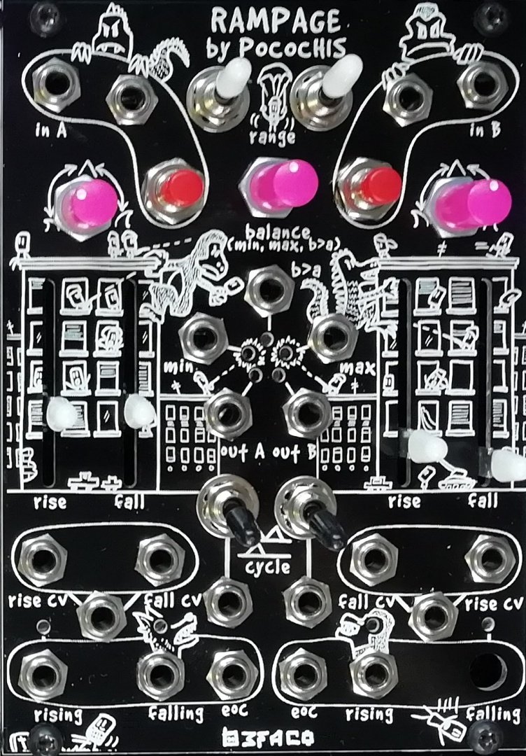 Befaco Rampage POCOCHIS edition - Eurorack Module on ModularGrid
