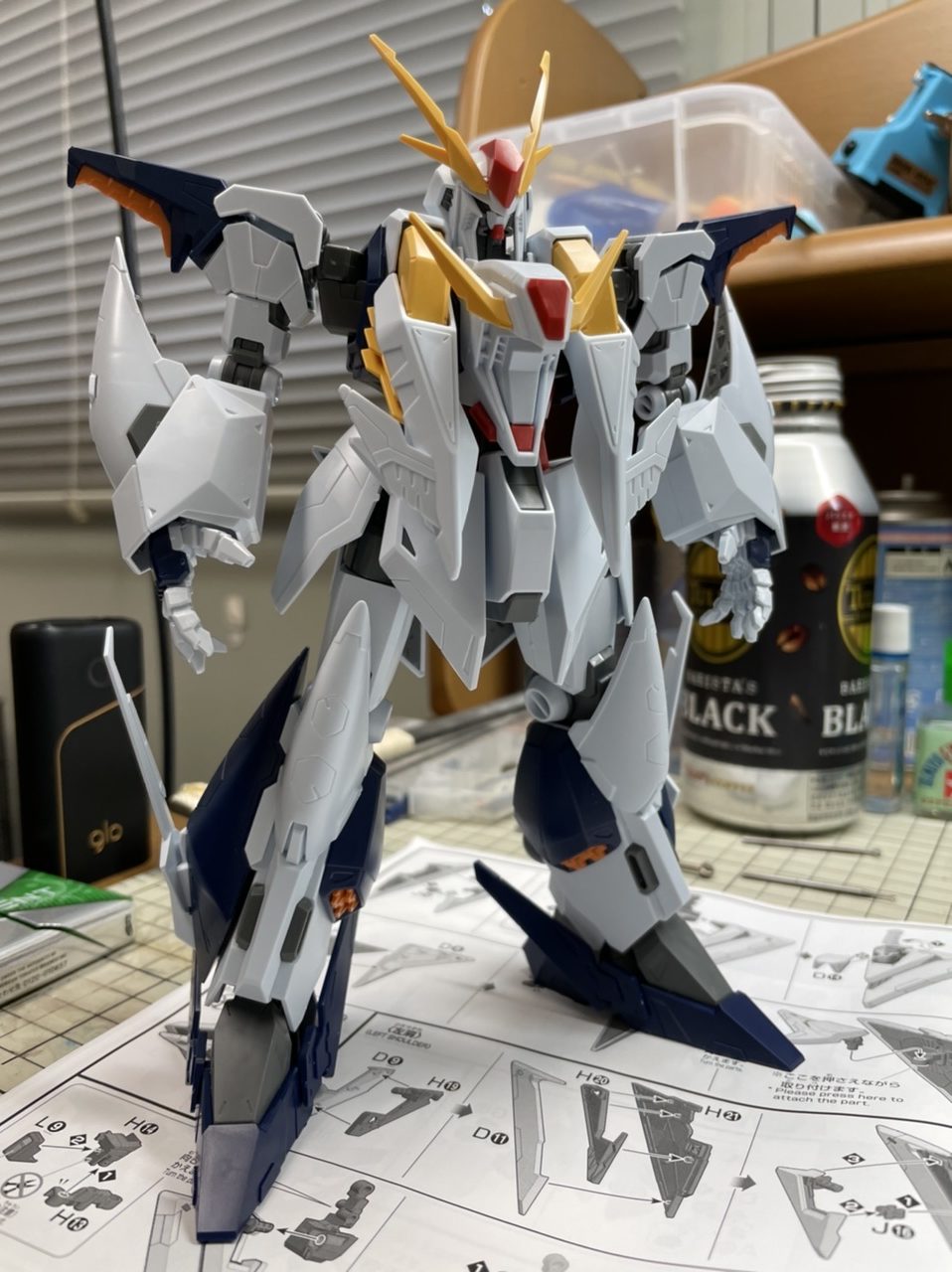 HGUC Ξガンダム（クスィーガンダム）製作とレビュー。立ち姿重視