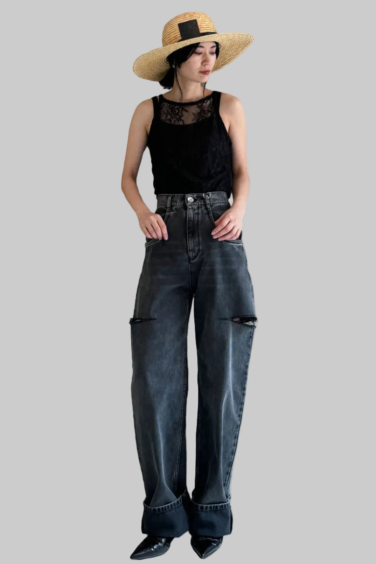 スラッシュディテールデニムパンツ｜MAISON MARGIELA（メゾン