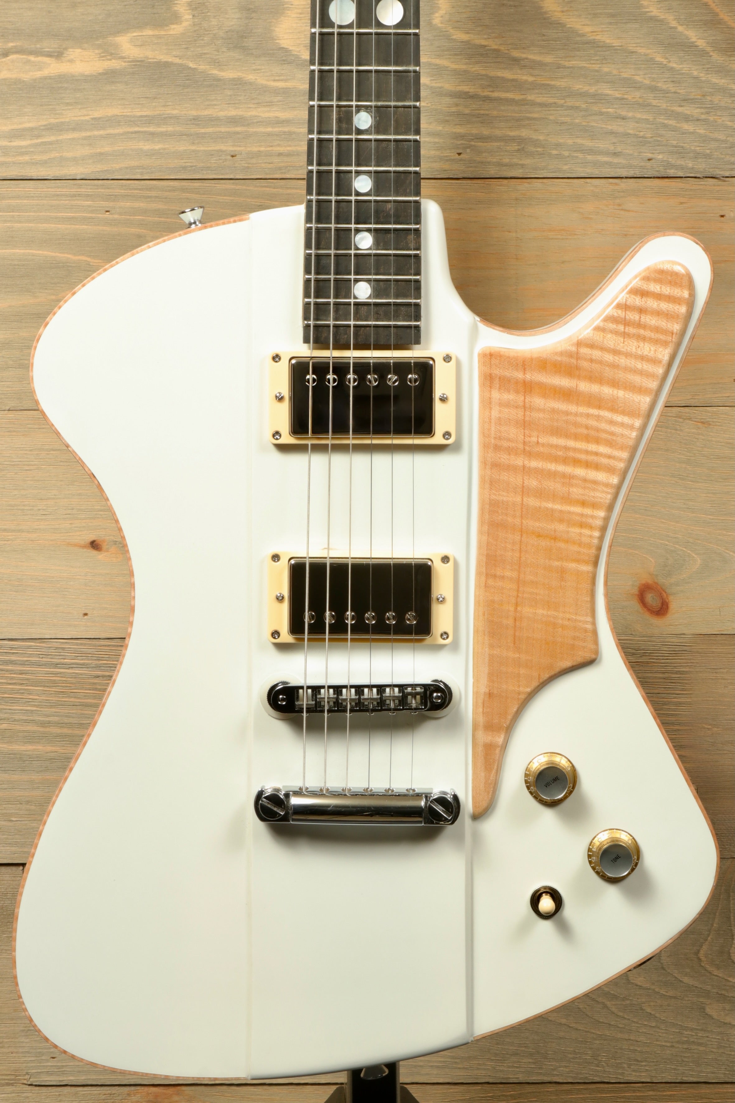 Weller ElDorado Electric Guitar Ivory with Dual Humbuckers