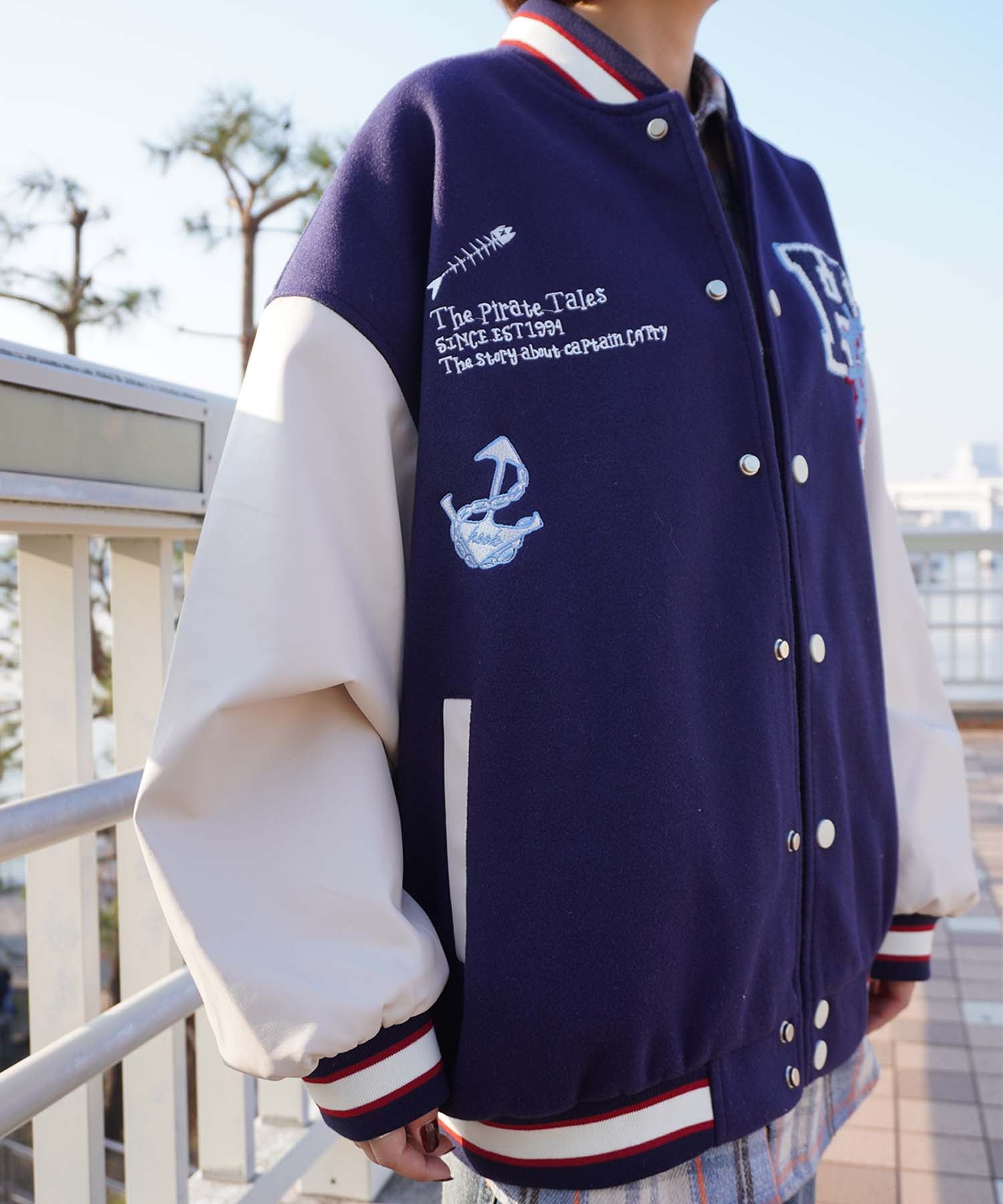 HOOK -original- サガラ刺繍ワッペンスタジャン – 《公式》moremore