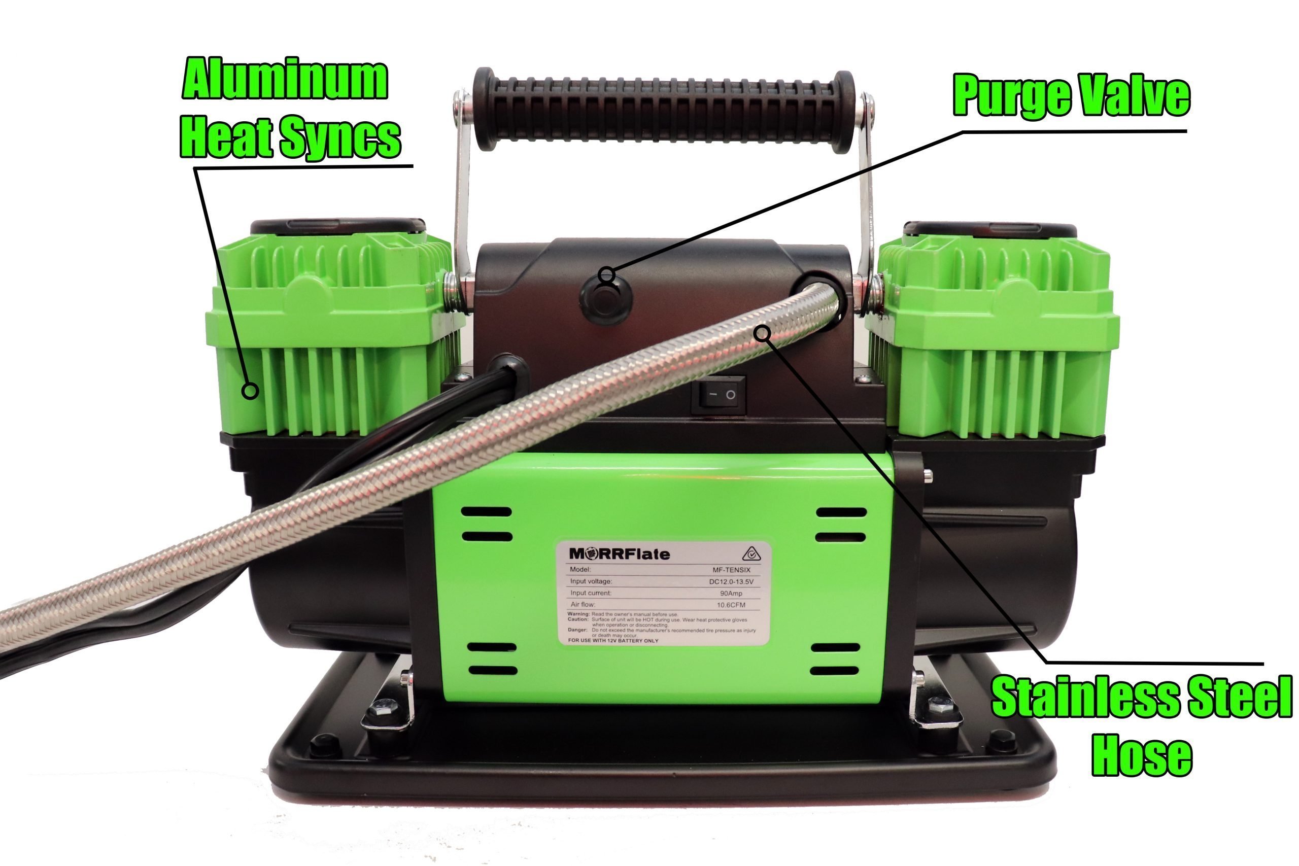 MORRFlate TenSix™ Portable 12v Off Road Air Compressor - Gen2