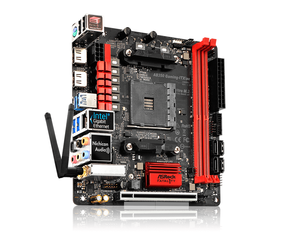 Asrock Fatal1ty AB350 Gaming-ITX/ac - Motherboard Specifications