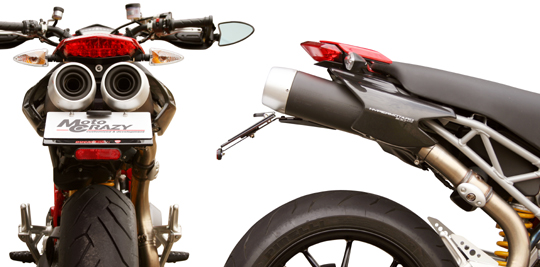 MotoCrazy - Hypermotard用ステンレス製フェンダーレスキットの製品ページ