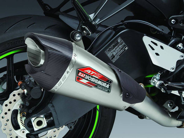Buy Yoshimura Street AT2 3/4 Slip-On Exhaust '19-'24 Kawasaki ZX-6R