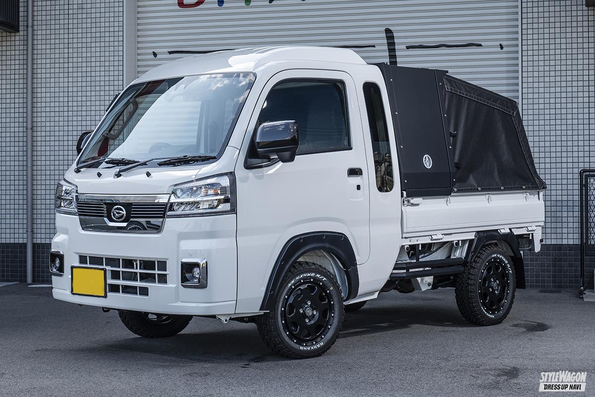 ハイゼットに長尺物なら！ GTウイングみたいで機能的なこのヤグラ