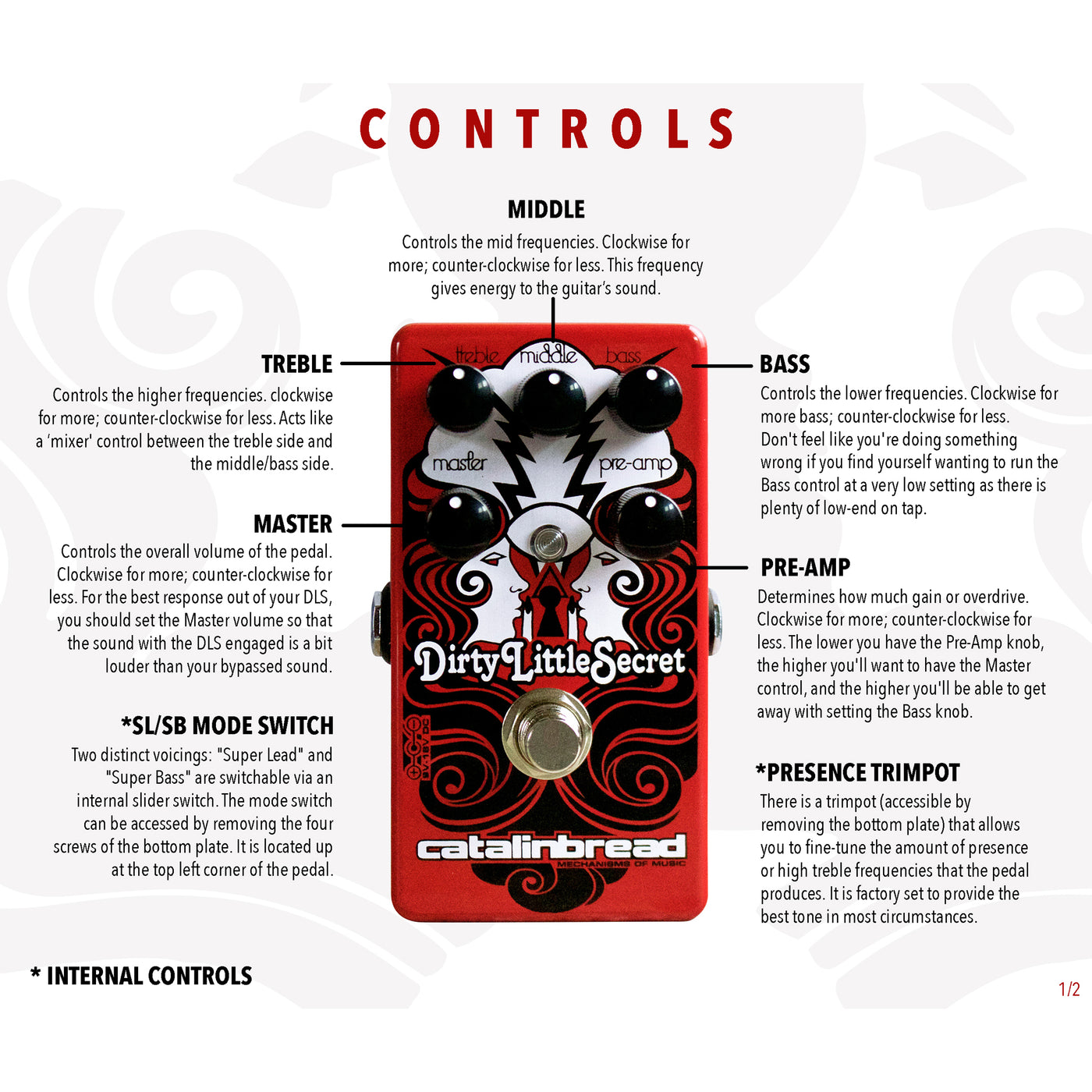 Catalinbread Dirty Secret RED – Motor City Guitar