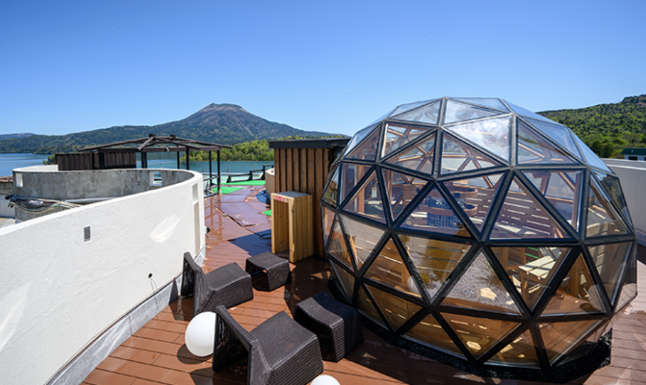 サウナ気分】日本初となる「ドーム型展望サウナ」【阿寒】遊久の里 鶴