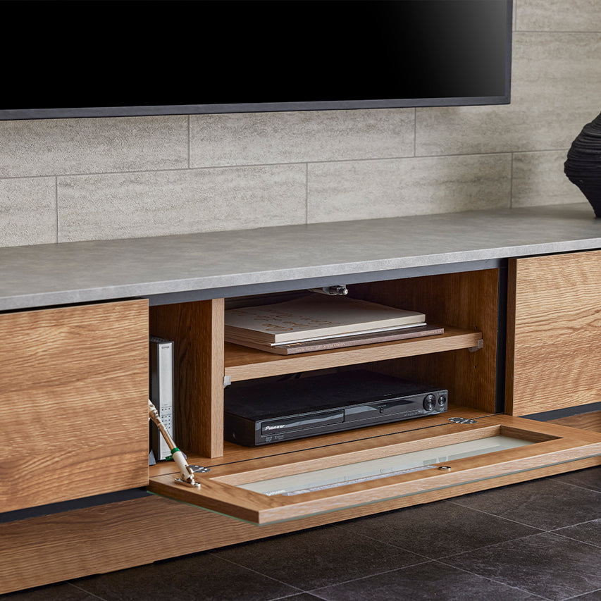 大川家具 モーブル テレビボード TVボード 幅200 扉を閉めたまま