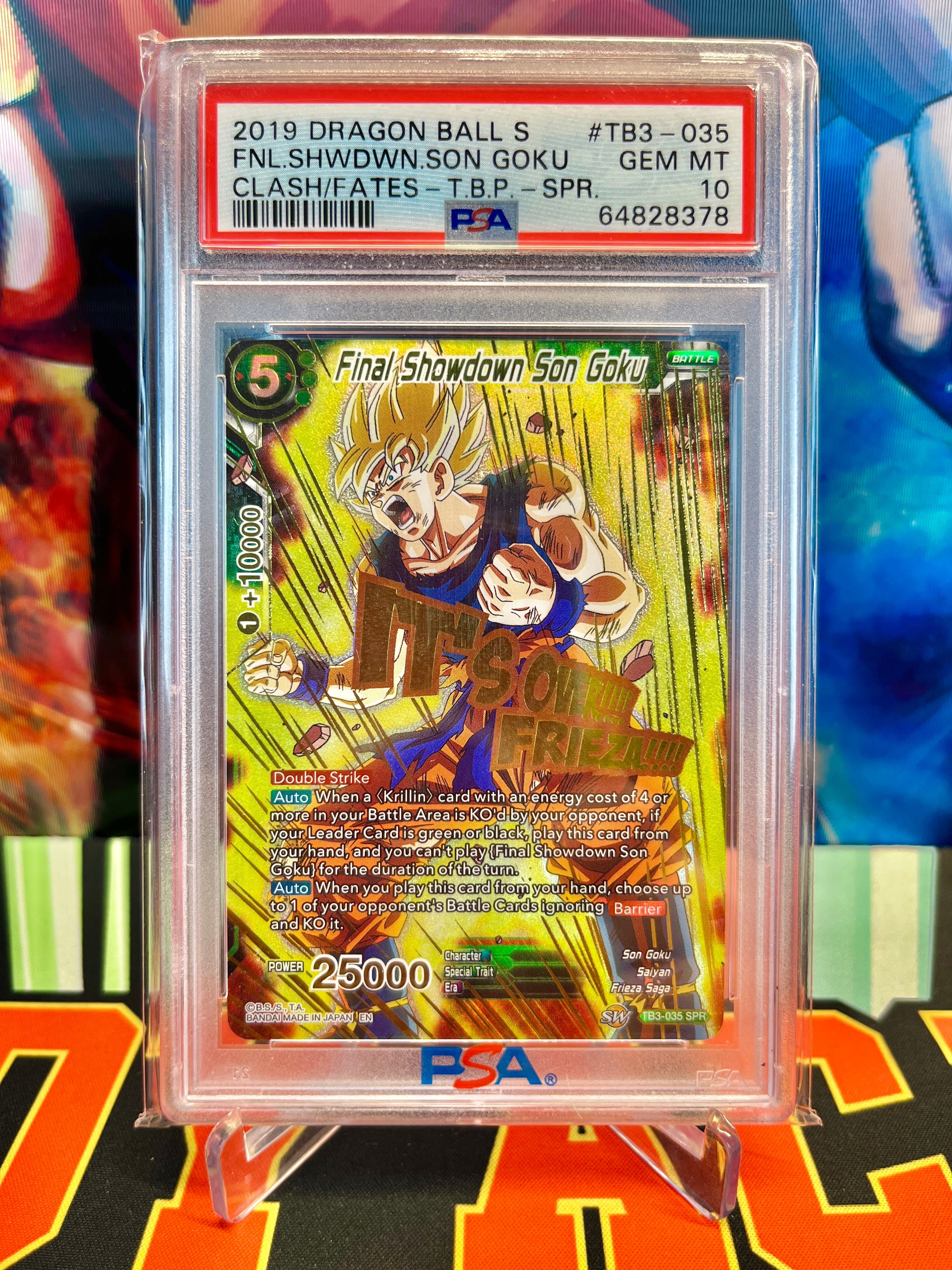 PSA 10 TB3-035 Final Showdown Son Goku SPR (2019)