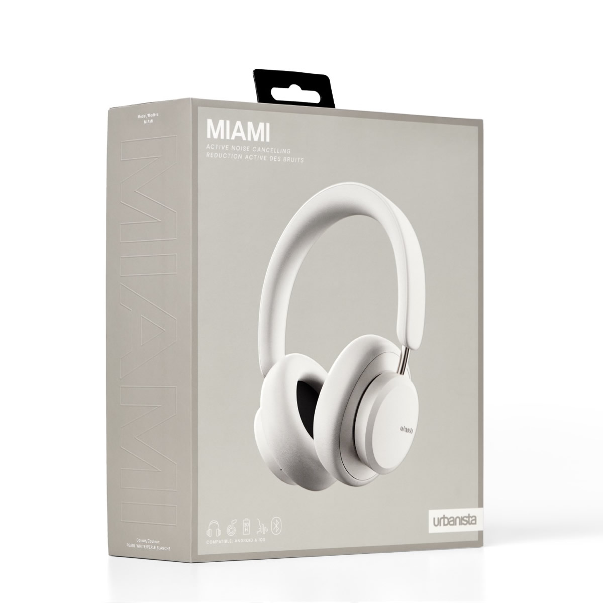 urbanista MIAMI Noise Cancelling Bluetooth White Pearl