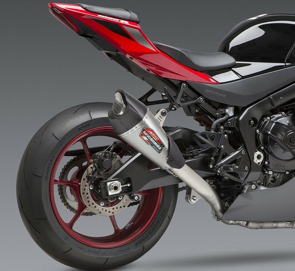 ヨシムラUSA AT2 レース ステンレス フルエキゾースト マフラー スズキ