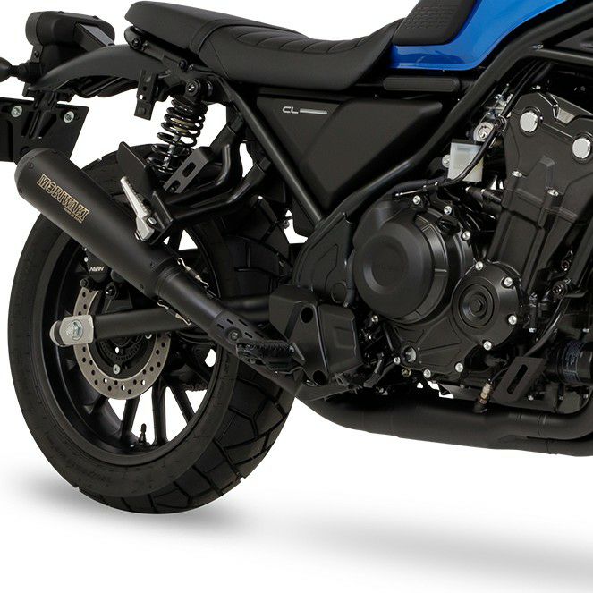 ホンダ CL500 フルエキゾーストマフラー SHORT MEGAPHONE BLACK