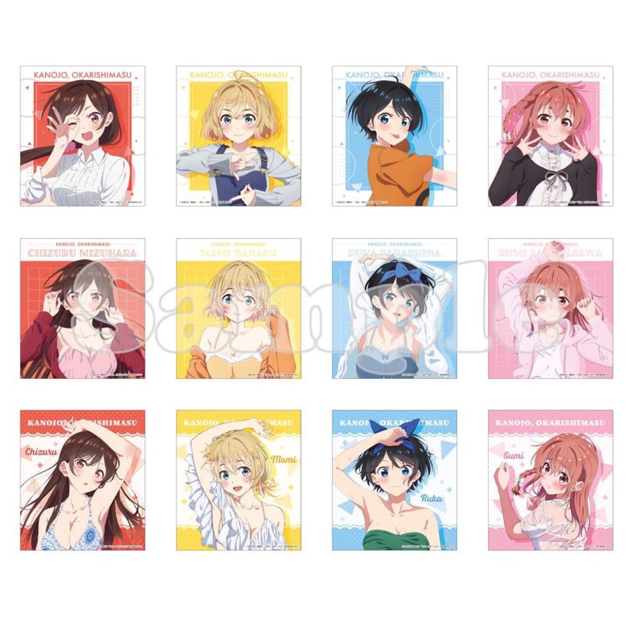 TVアニメ「彼女、お借りします」3期よりB2タペストリー、ラバーマット