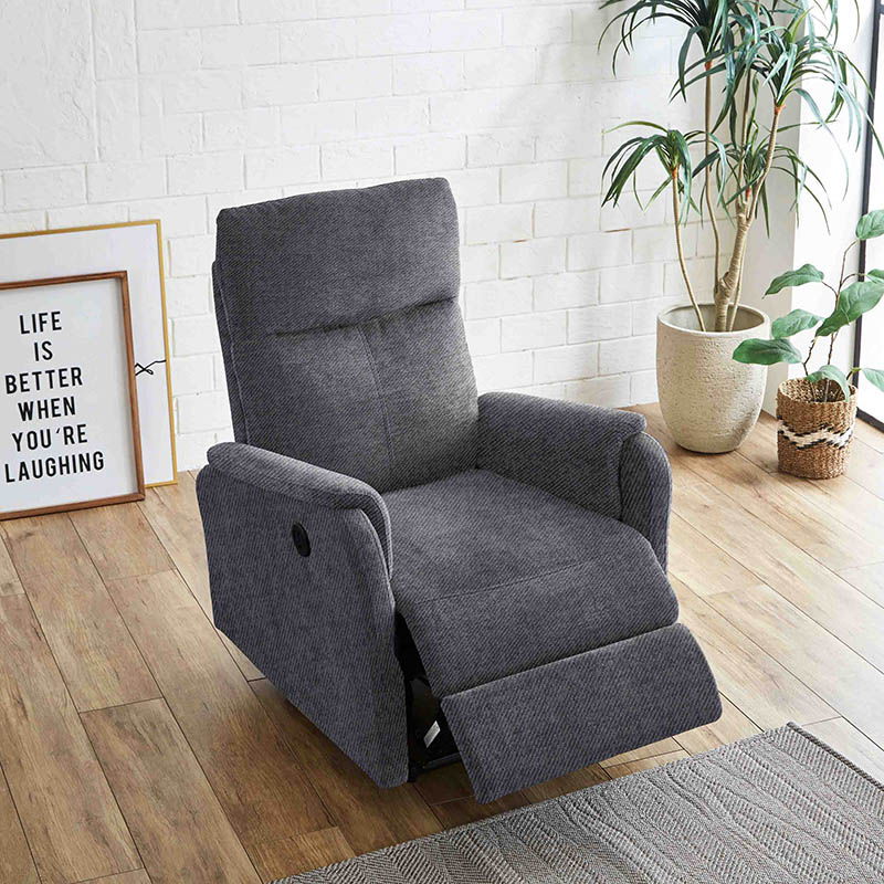 □1人掛け電動ソファ ファブリック リヒト 幅76×奥行90×高さ101cm