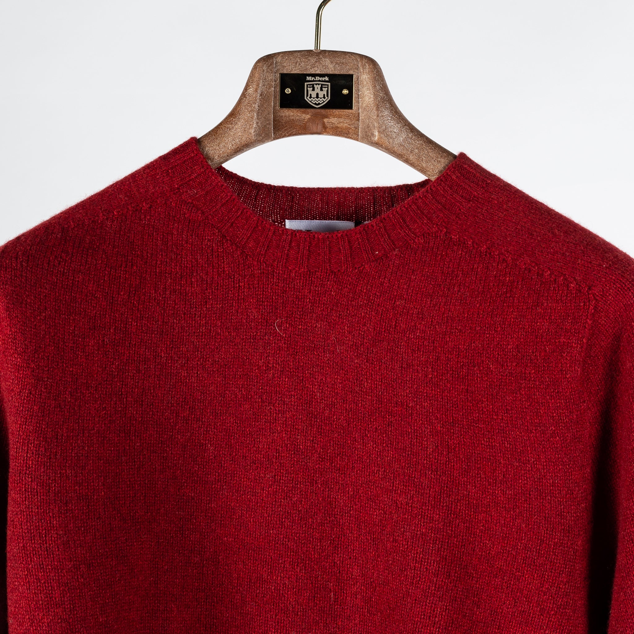 Russet Red Lambswool Crewneck Sweater – Mr.Derk