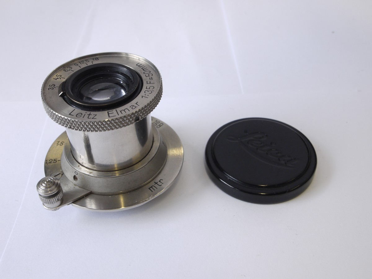 Leitz 50mm f3.5 Elmar-L39 Nickel collapsible lens (No.146209) +