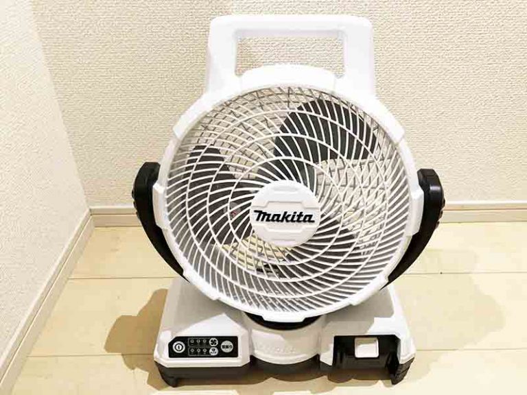 マキタ充電式扇風機CF203DZW】充電式扇風機のキャンプでの実力は？実機