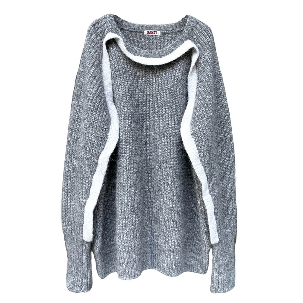 RANDY ランディー RENDEZ-VOUS PULLOVER KNIT (AW23-RKT01) Grey