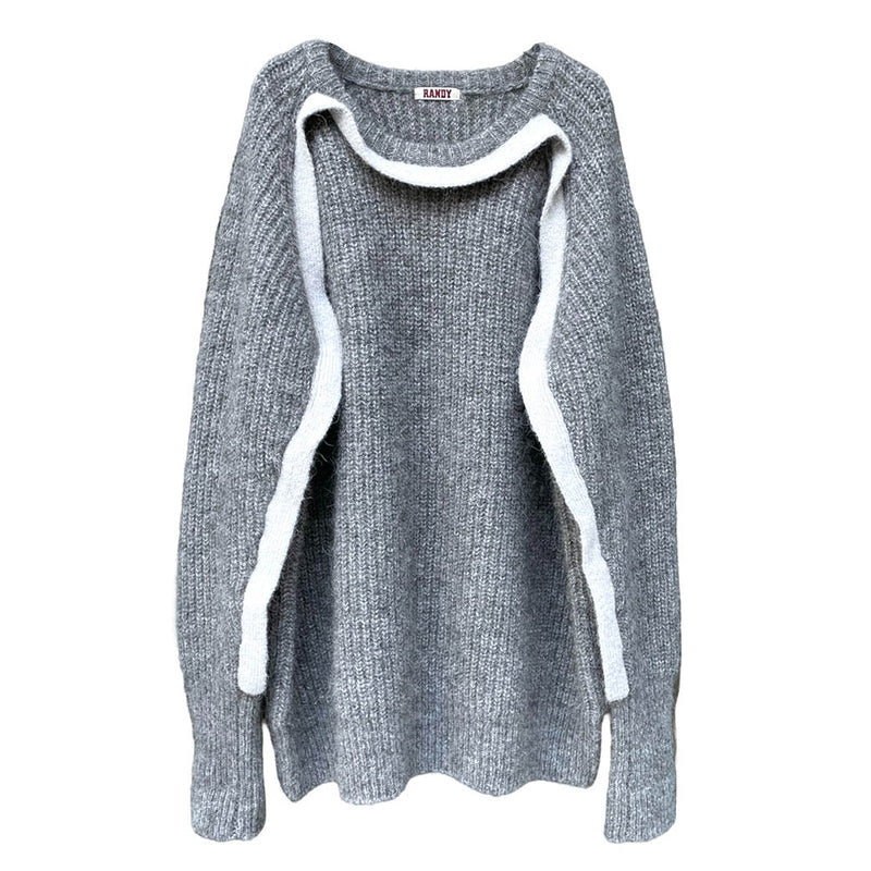 RANDY ランディー RENDEZ-VOUS PULLOVER KNIT (AW23-RKT01) Grey
