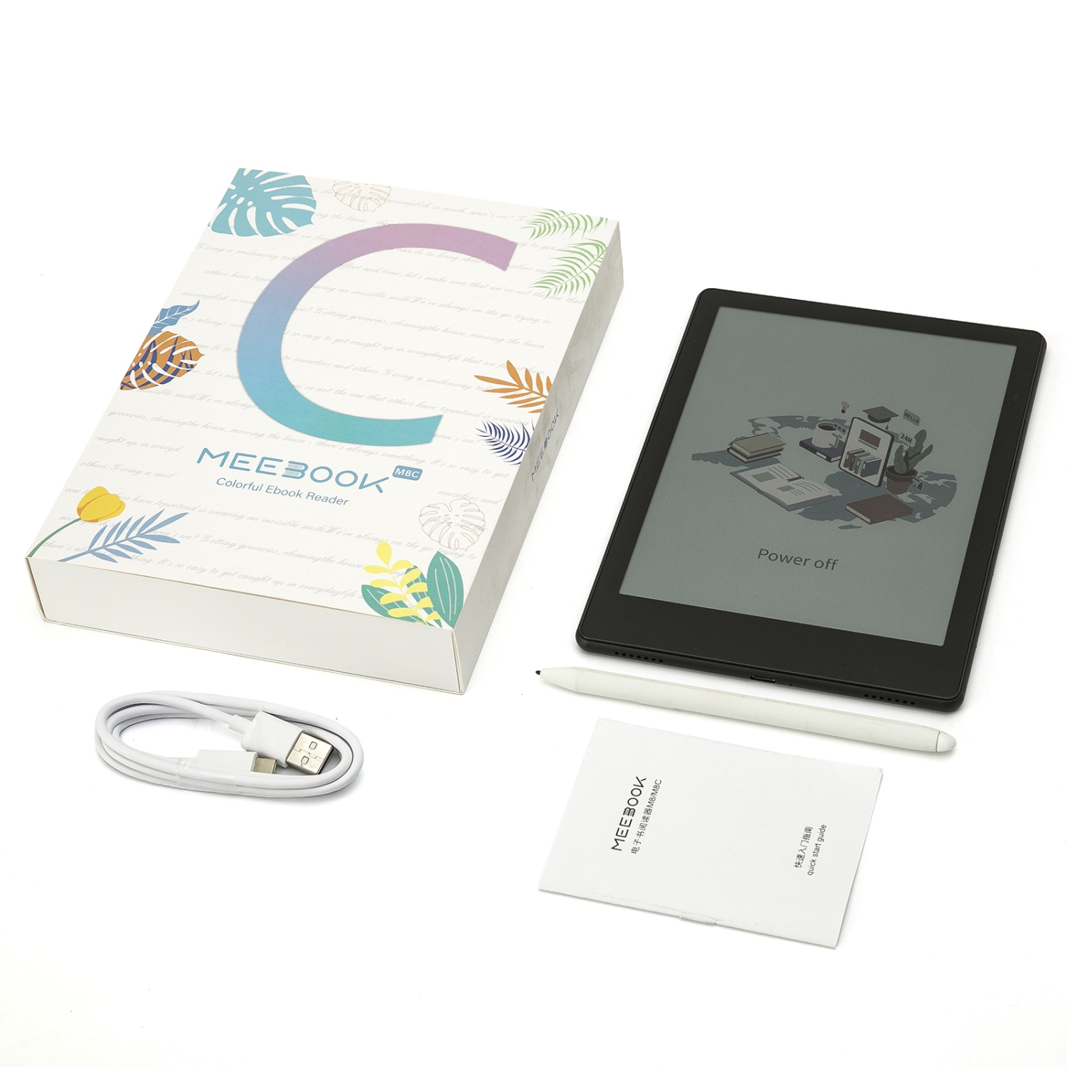 Meebook M8C | 7.8-inch Color Eink Ereader(Free stylus +Cover