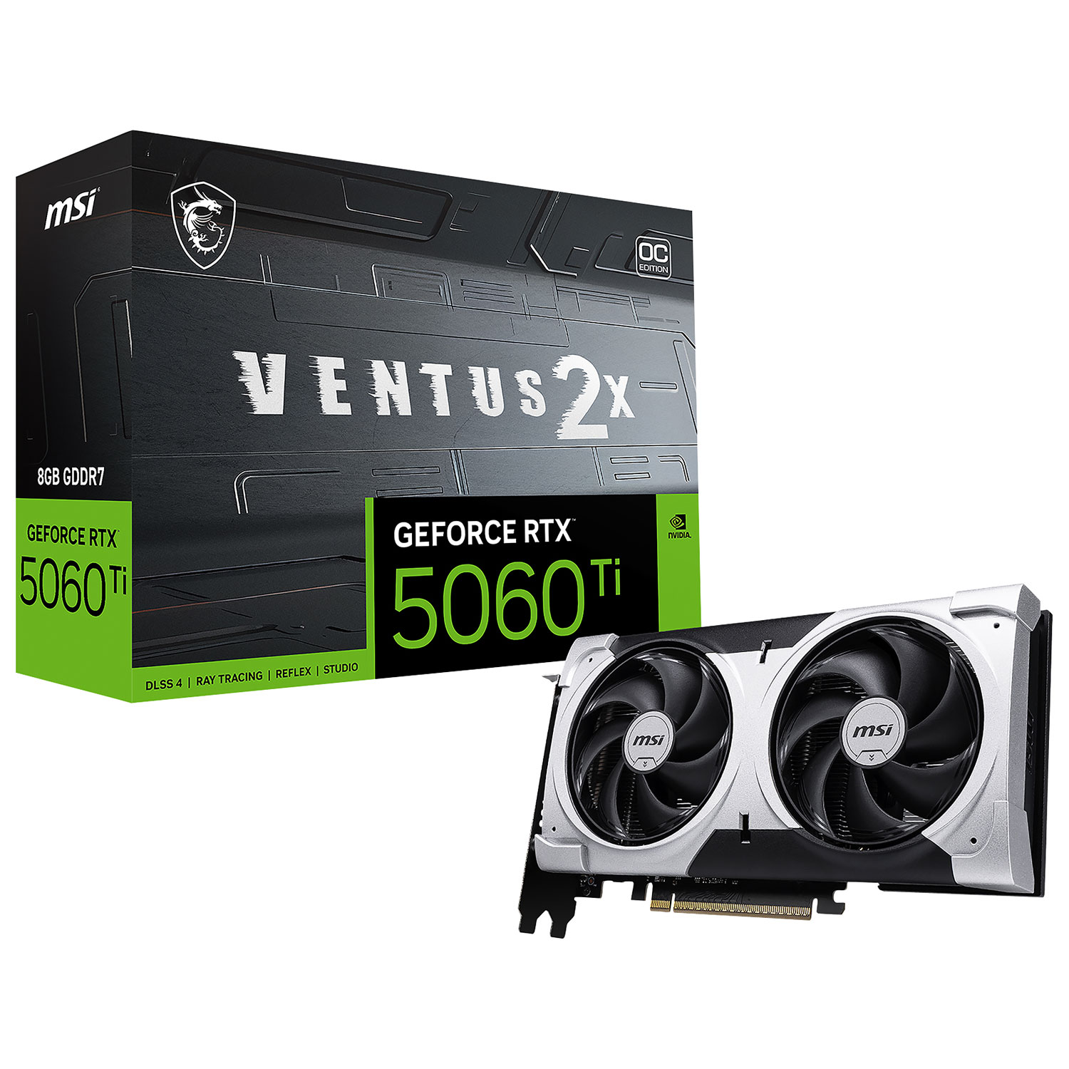 MSI GeForce RTX 5060 Ti Ventus 2X OC+ 8GB GDDR7 Video Card | Best